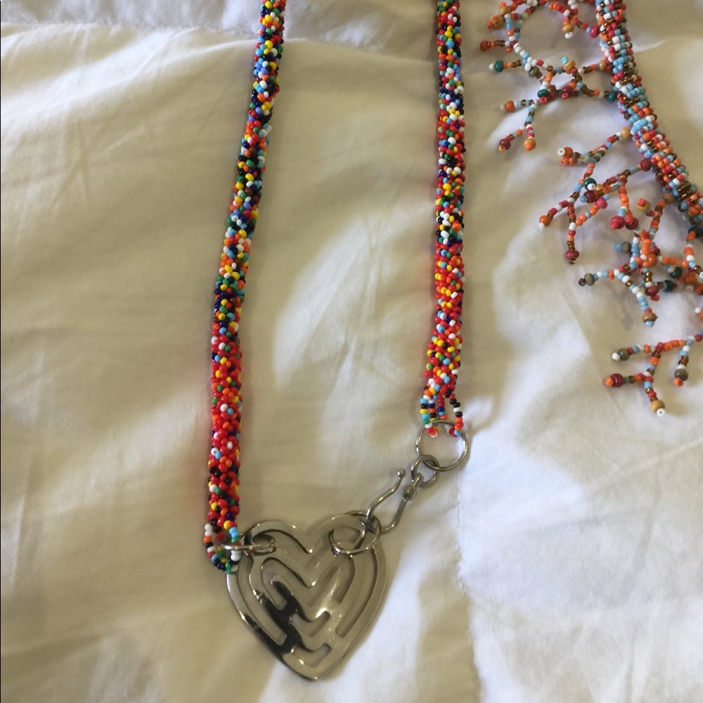 Colorful beaded handmade belt